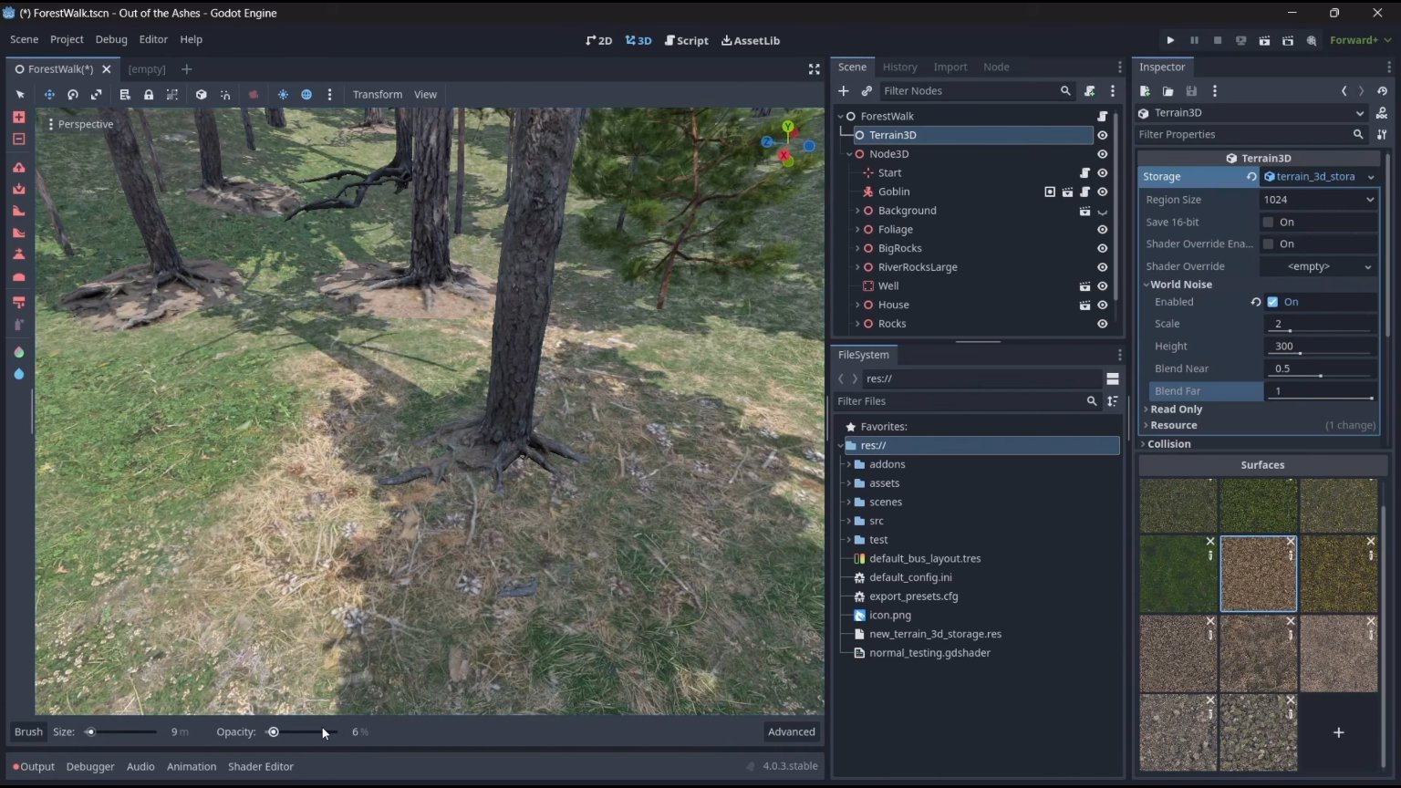 Terrain3D - A new terrain system for Godot 4